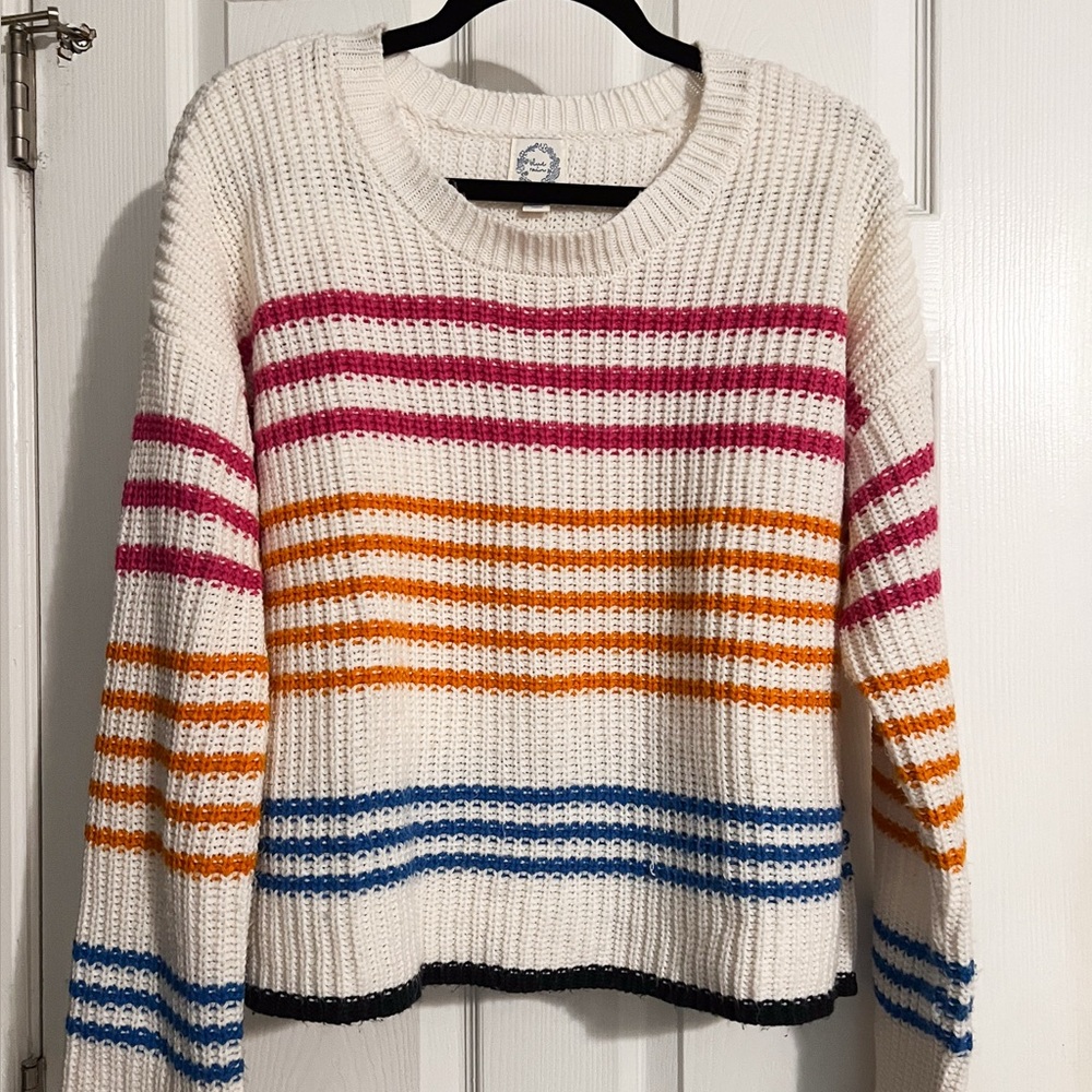 Blue Rain Colorful Striped Sweater